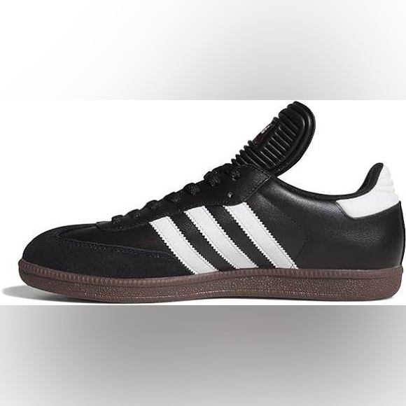 Adidas Men's classic Black and White soccer sambas Sneakers with Brown Sole - Picture 1 of 6